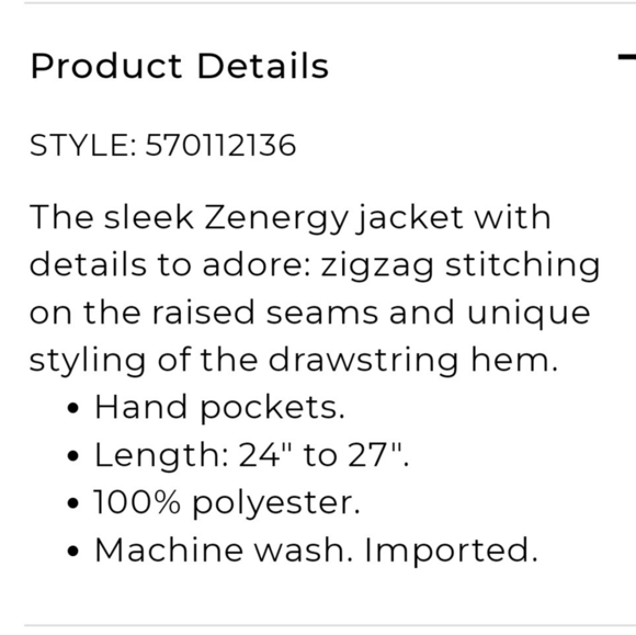 NEW Zenergy Chicos Jacket Lightweight Wind breaker Gelato Pink Barbiecore Spring - Picture 8 of 14